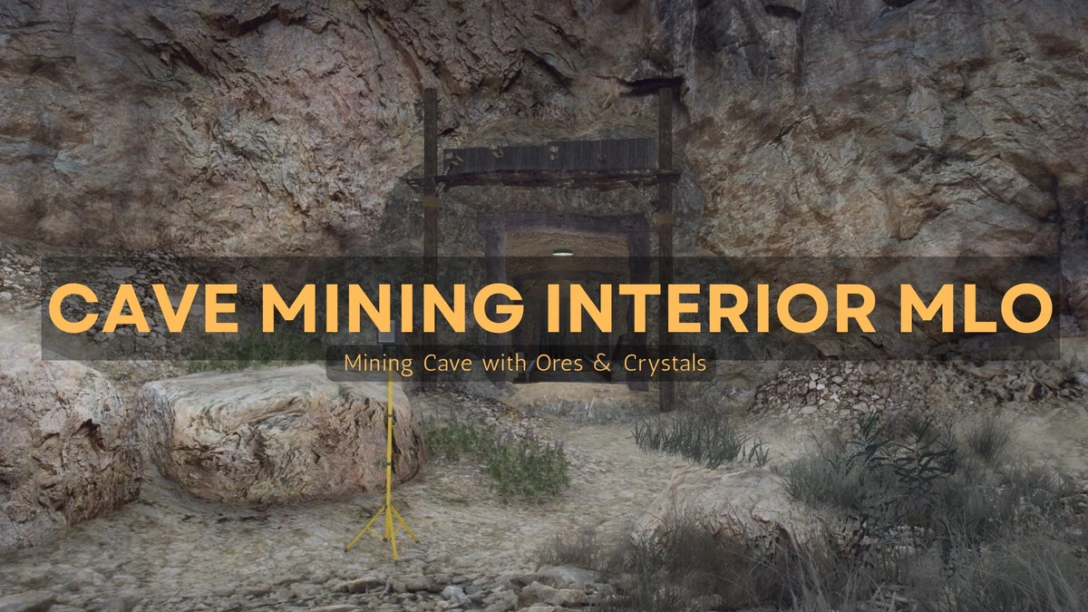 Cave Mining Interior MLO FiveM | Mining Cave with Ores